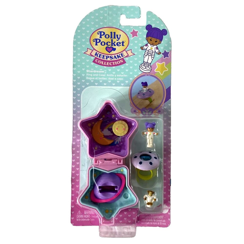 2025 Polly Pocket Keepsake Collection Mattel Star Dream Ring And Case Unopened